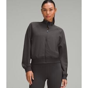 Lululemon Wunder Train Track Jacket *Twill Graphite Grey, size 4